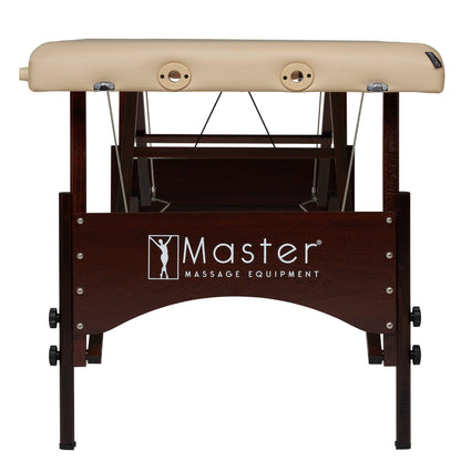 Master Massage 28" Argo Portable Massage Table with Extra Music Master Crescent Round High Fidelity Sound Face Cradle Cushionin