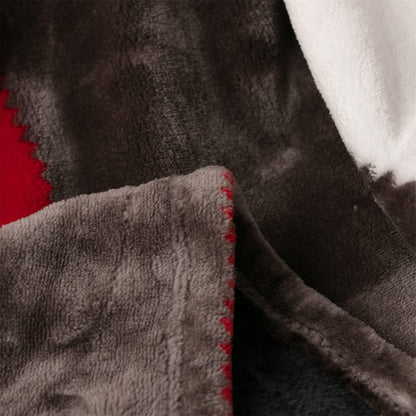 63x90, Tache Holiday Red Farmhouse Super Soft Plaid Patchwork Plush Lightweight Decorative Couch Travel, Lap, Bed Throw