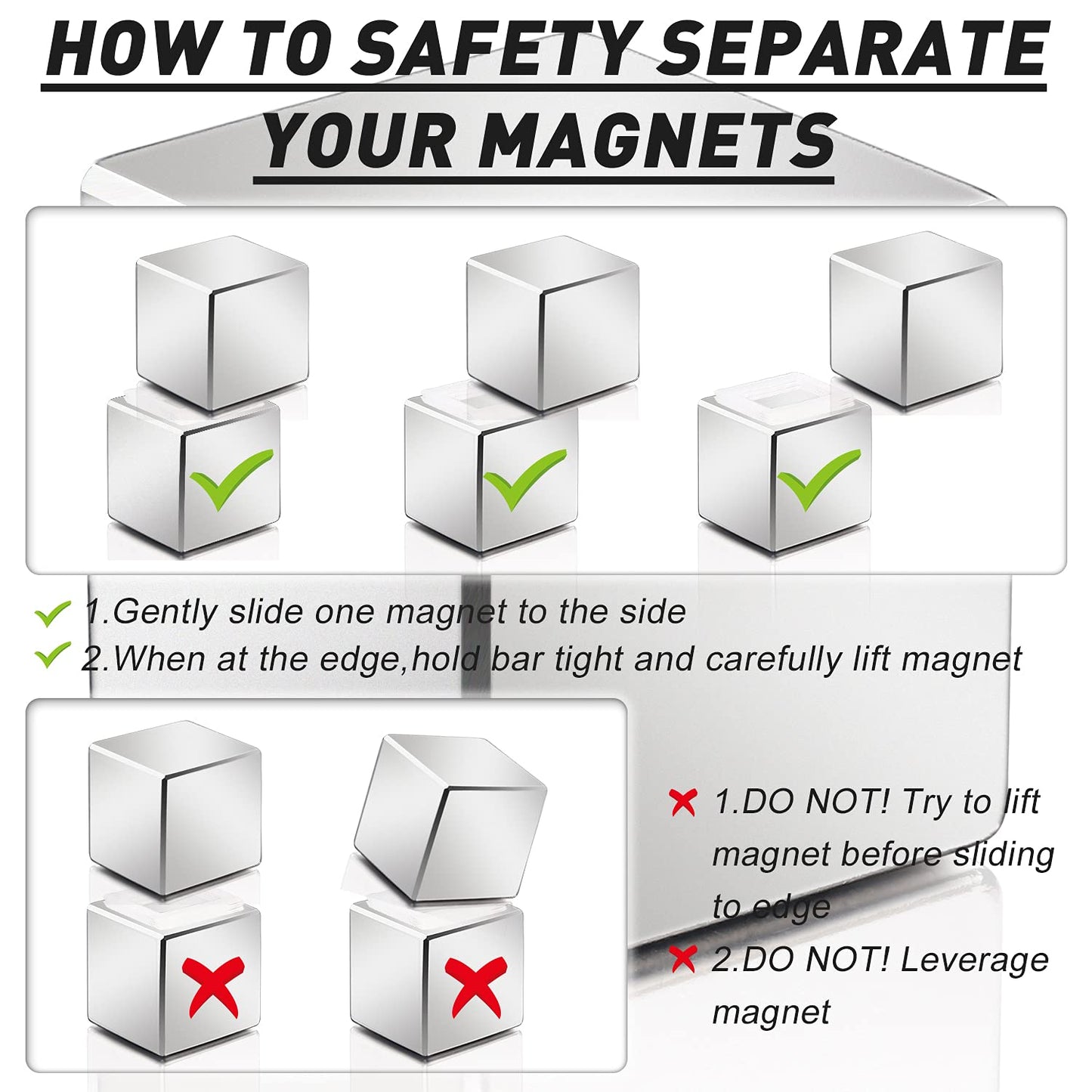 MIKEDE Neodymium Magnet Super Strong, Super Strong Powerful Rare Earth Magnets for Stud Finder and Science Project- One Piece