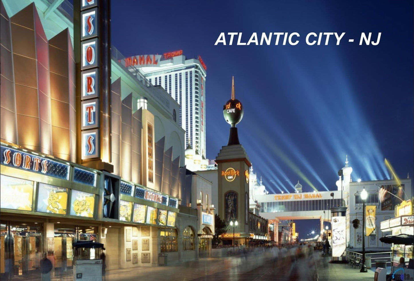New Jersey USA Fridge Magnets, Atlantic City #H2