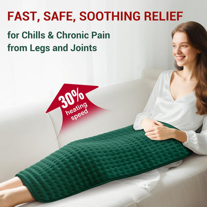 XXXL Heating Pad for Back & Women, Electric Large Heating Pads for Period Cramps Shoulder Neck Legs Pain Relief, 17"x33" King Size Heat Pad, Auto Off, Birthday Mother’s Day Gifts for Mom Dad Women Men
