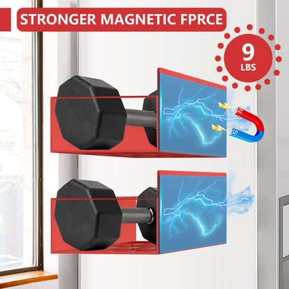 Magnetic Spice Rack Organizer for Fridge Seasoning Organizer for Kitchen storage with Screw Magnetic Shelf with Hook for Refrigerator and Oven (6pack)
