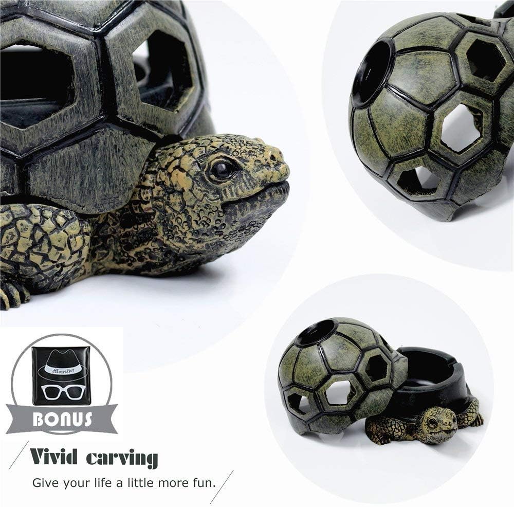 Monsiter QE Turtle Ashtrays - Cute Ash Tray for Home and Outdoor Use