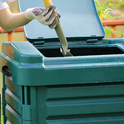 Kitchen Compost Bin, 88 Gallon (336L) Garden Compost Bin , BPA-Free Material Large Outdoor Composter for Fast Creation of Fertile Soil, Easy Assembly, Kitchen Waste Garden Organic Waste Composting ,In