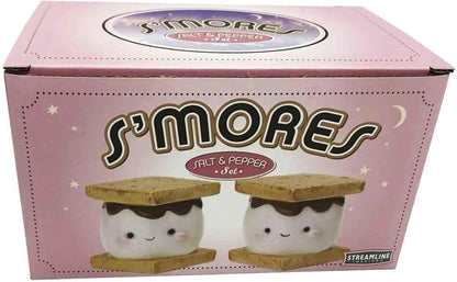 Streamline Set Imagined Marshmallow Smores Salt and Pepper Shaker Ceramic