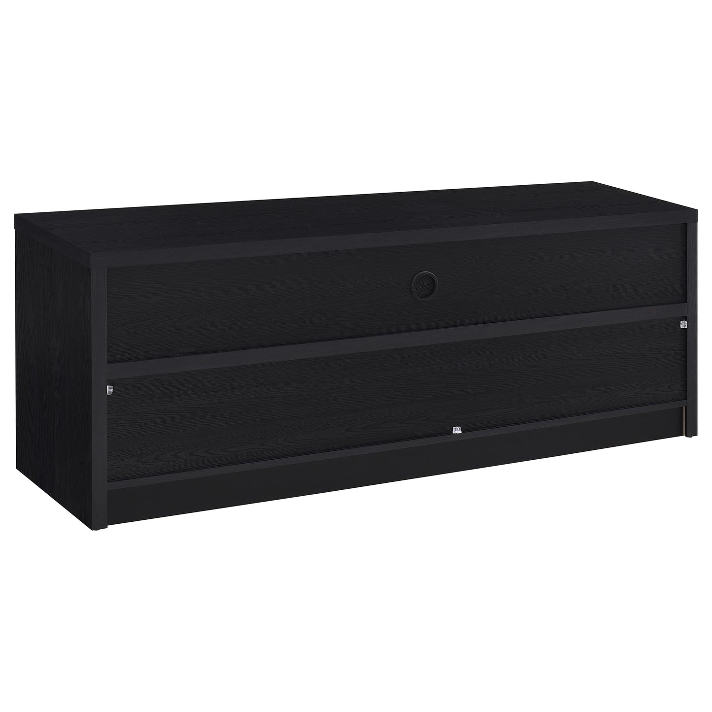 Coaster Home Furnishings Rutland 59-Inch TV Stand and Media Console Black, 3-Drawer Entertainment Center