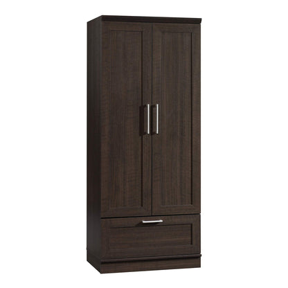 Sauder HomePlus Wardrobe/Pantry cabinets, L: 28.98" x W: 20.95" x H: 71.18", Dakota Oak finish