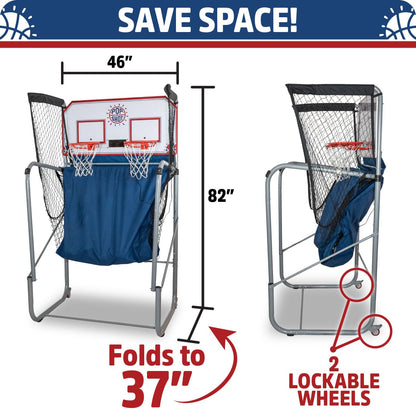 Pop-A-Shot Official Home Dual Shot Basketball Arcade Game - Blue (Blue)