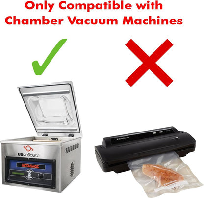 UltraSource Chamber Machine Pouches - 3 Mil Thickness, 8 x 10 Inches, Pack of 500 BPA-Free Vacuum Sealer Bags