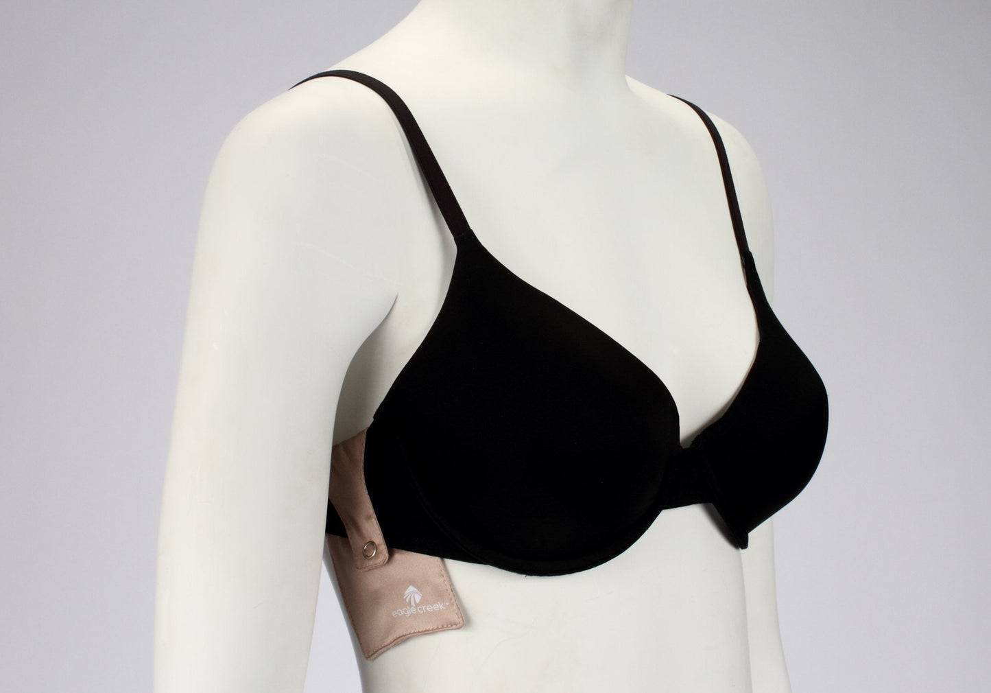 eagle creek Silk Undercover Bra Stash Travel Wallet to Keep Money and Credit Cards Secure - Breathable Silk with Moisture Resistant Lining, Rose