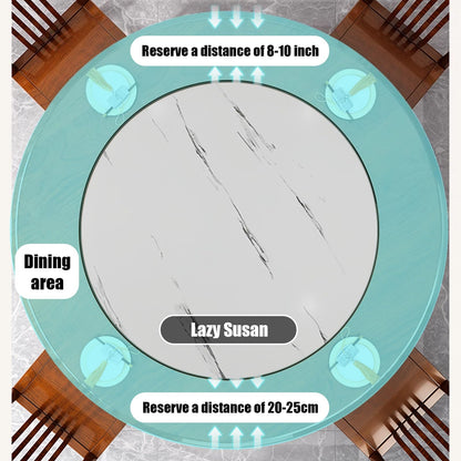 Wood Lazy Susan Rotating Turntable Organizer, Non Skid Kitchen Tray for Cabinet - 43 48 53 58 63 68cm, 73 78 83 88 93 98cm Round Charcuterie Board for Pantry, Countertop