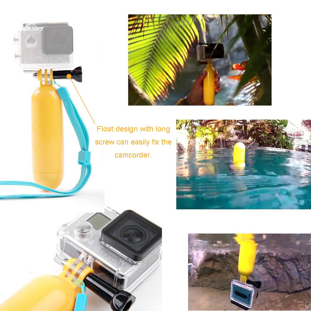 Action Camera Accessories Kit Compatible with Gopro Hero 13 12 11 10 9 8/AKASO EK7000/Brave 4/Brave 7 LE/DJI Osmo Action 5 pro/ODDV/Sjcam/Icefox, Selfie Stick Suction Cup Mount Floating Handle Grip