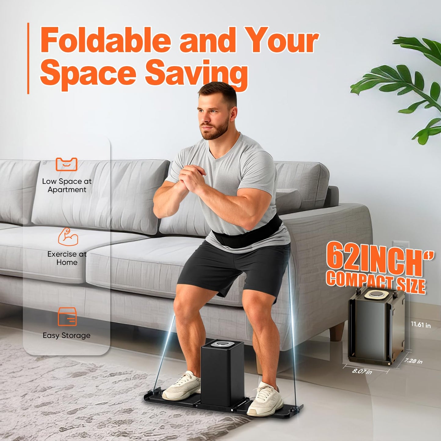 SR3 PRO Portable Smart Home Gym | All-in-One 5-180LBS Resistance Adjustable Trainer for Full Body Strength Training | Foldable Fitness Equipment for Home,Outdoor & Travel Use