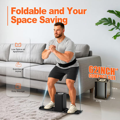 SR3 PRO Portable Smart Home Gym | All-in-One 5-180LBS Resistance Adjustable Trainer for Full Body Strength Training | Foldable Fitness Equipment for Home,Outdoor & Travel Use