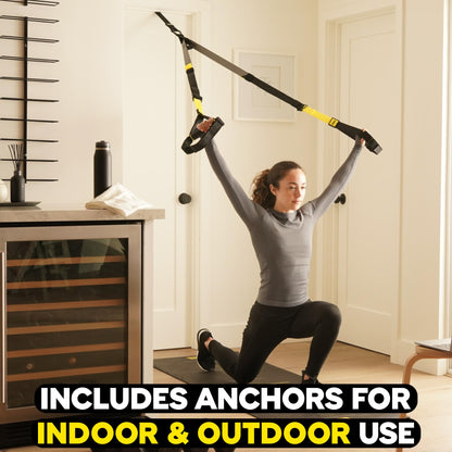 TRX Pro3 Home Gym System – Professional-Grade Suspension Trainer for Strength Training, HIIT, Cardio & Full-Body Workouts, Durable Design with Indoor & Outdoor Anchors