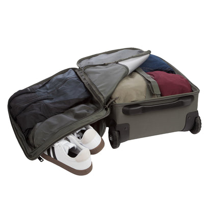 Eddie Bauer Excursion Traveling 22 Rolling Duffel Bag with Lightweight Telescopic Handles and Rugged Wheels - 40L, Spruce