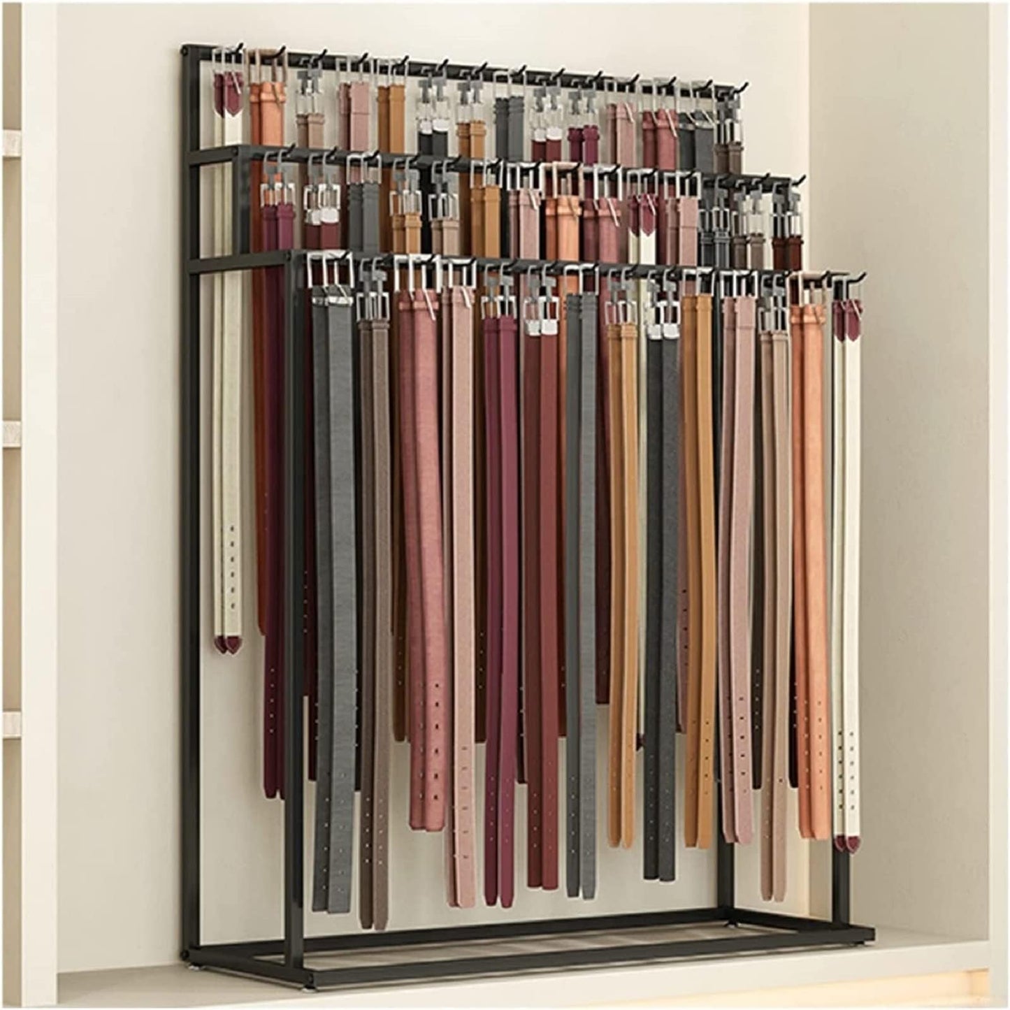Mobile Clothes Rack with Wheels - Commercial Hanger for Retail Boutique & Home Storage - Black 150x40x150cm - Versatile Rolling Clothing Display & Organizer Solution