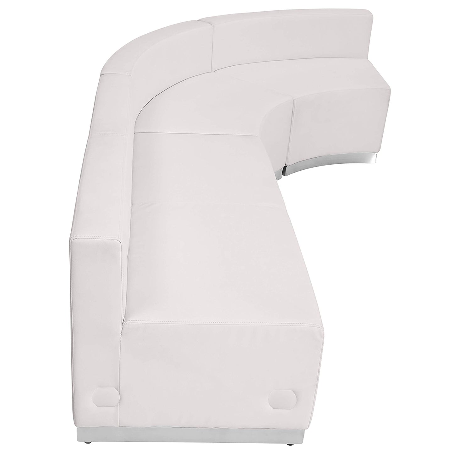 Flash Furniture HERCULES Alon Series White LeatherSoft Reception Configuration, 3 Pieces