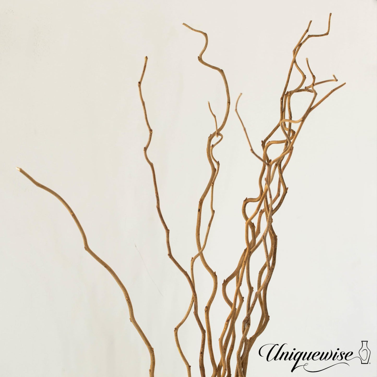 Uniquewise 12pc 37" Natural Dried Mulberry Twigs Ideal Sticks for DIY Crafts Decorative Stems Floral Arrangements Floor Vase Fillers Wedding Centerpiece Event Decorations and Home Décor Accent, Brown