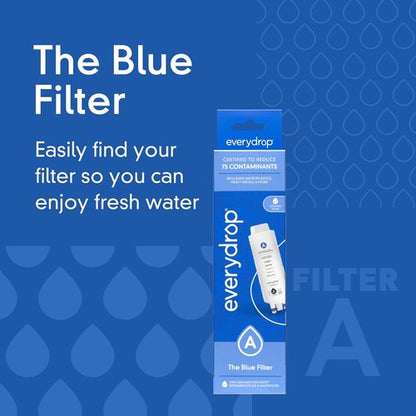 Everydrop By Whirlpool Refrigerator Water Filter - EDRARXD1, Single-Pack for Clean, Fresh Water