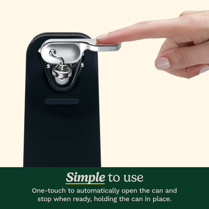 Cuisinart Can Opener with One-Touch Operation, Electric Can Opener for Kitchen Including Magnetic Lid Holder, Automatic Can Opener with Easy Clean Design and Nonslip Base, Black, CCO-50BKN