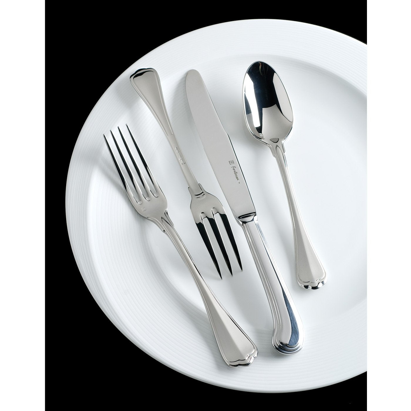 Fortessa San Marco 18/10 Stainless Steel Flatware, 5 Piece Place Setting, Service for 1