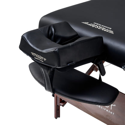 Master Massage 30" Del Ray Pro Portable Massage Table, 750lbs Working Capacity, 3" Cushioning, Black