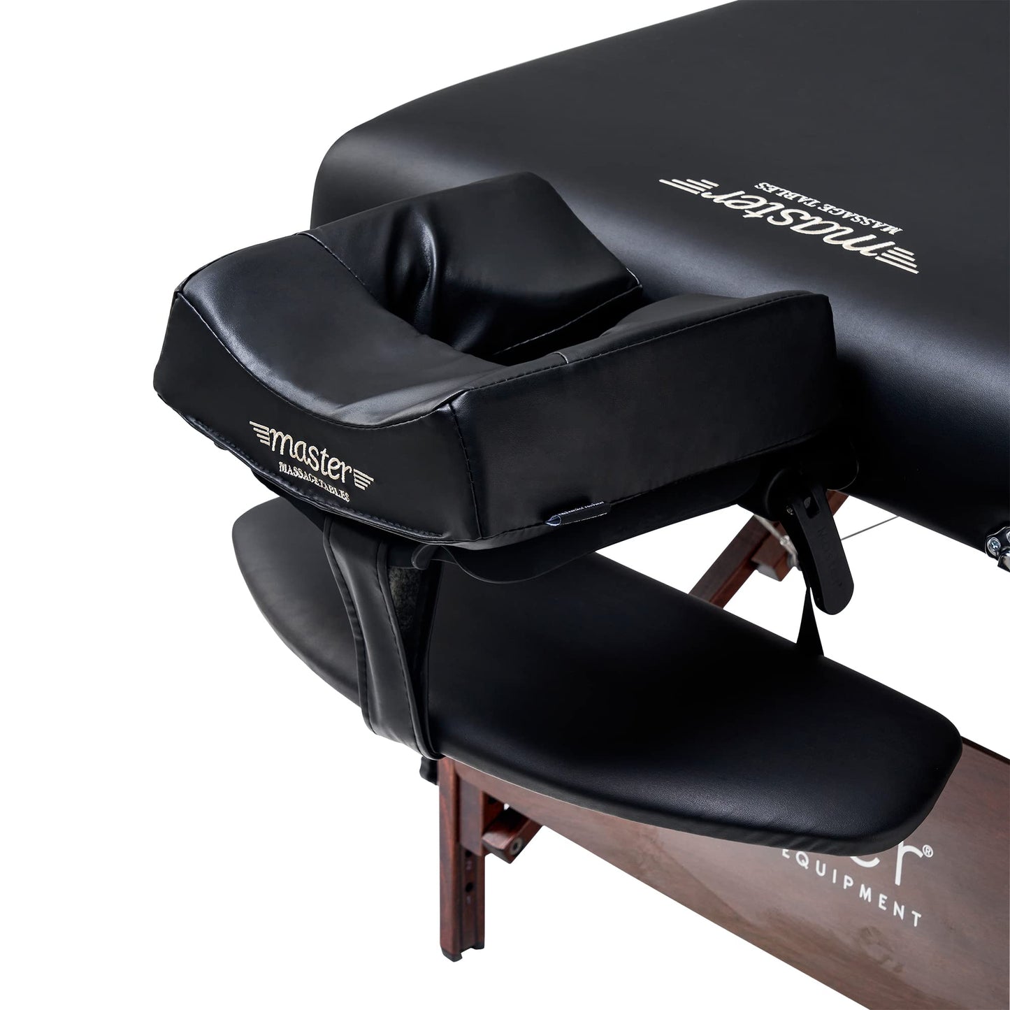 Master Massage 30" Del Ray Pro Portable Massage Table (30" W x 84" L), 750 lbs. Capacity, 3" Cushioning, Black