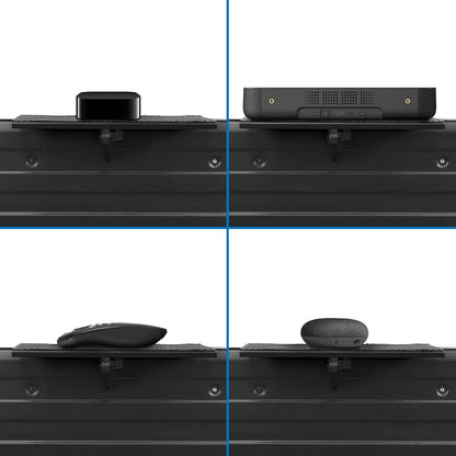 12 13.2 lb Mount-It! Above TV Shelf for Wall Mounted TV Adjustable No-Drill TV Top Shelf for Cable Box & Streaming