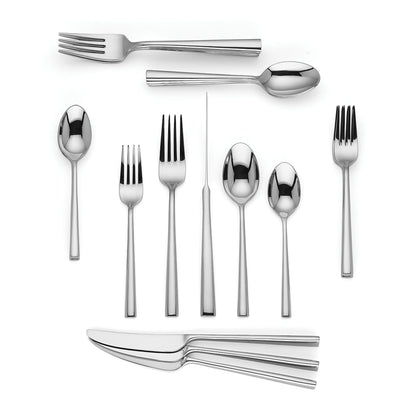 Kate Spade New York Malmo 20-Piece Flatware Set, 4.30 LB, Metallic