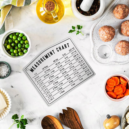Kitchen Baking Measurement Conversion Chart Magnet, Must Have for Any Chef, Cooking Chart Equivalents
