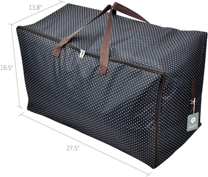 Pack of 2, 27.5 X 16.5 X 13.8", 3-Side Zip Holiday Décor Storage with Handles