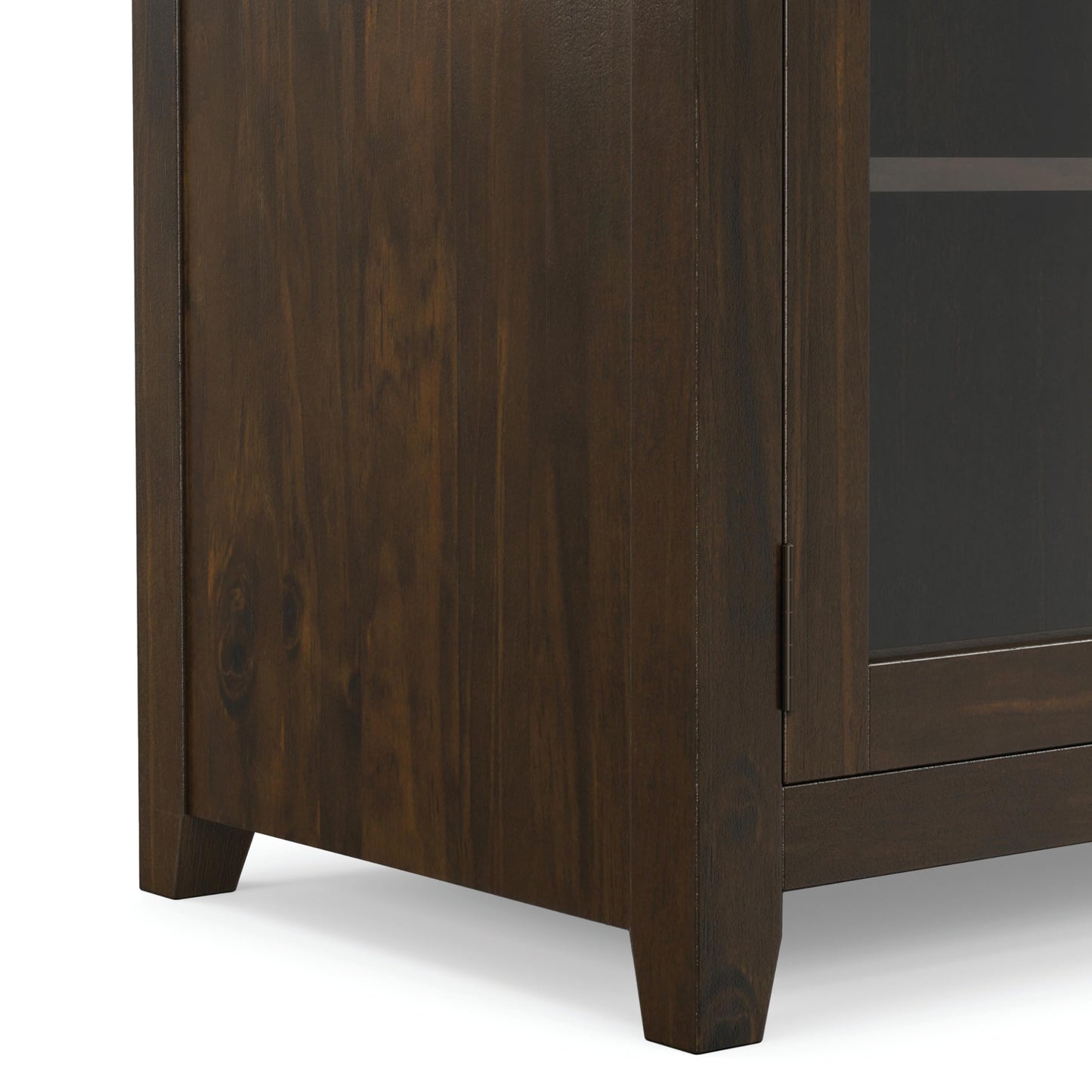 SIMPLIHOME Cosmopolitan TV Stand - 72 inch Wide Solid Wood Media Console in Mahogany Brown, Contemporary Entertainment Center for Living Room for TVs up to 80 Inches with Drawers and Cable Management