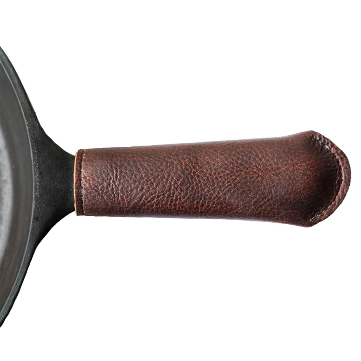 Leather Cast Iron Skillet Pan Handle Cover (Long 5.75")