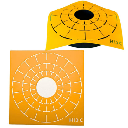 Mandala Dotting Stencils for Tea Light Candle Holder Castings - Happy Dotting Company - 2 Pack Contains a 18 Segment and 12 Segment silione templates for Making guidelines