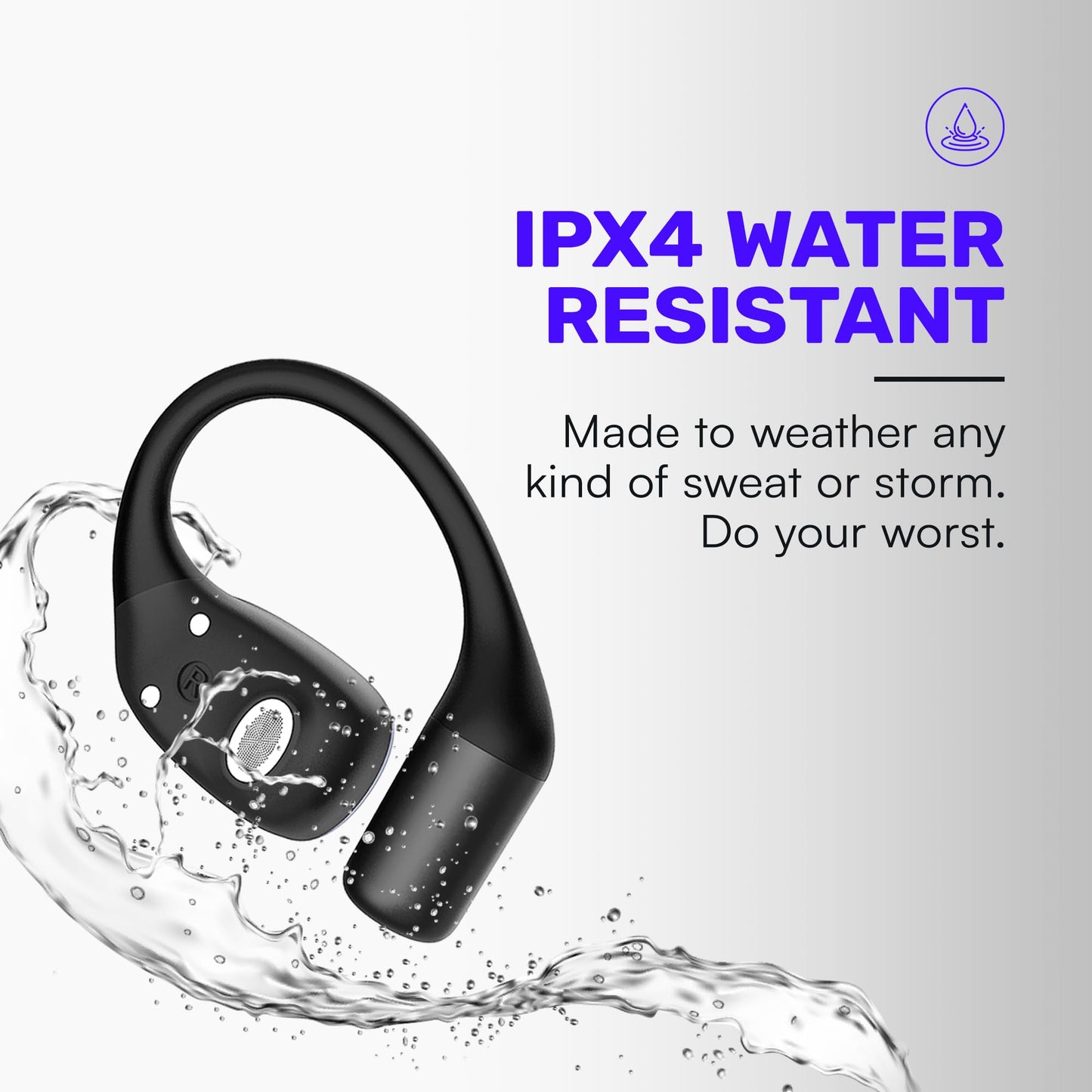 Raycon Essential Open Ear Earbuds – Open Ear Headphones, Earbuds Wireless Bluetooth, Sweat & Water-Resistant Earphones, Running Headphones with Ultra-Lightweight Design, 36 Hours Battery Life (Mint)