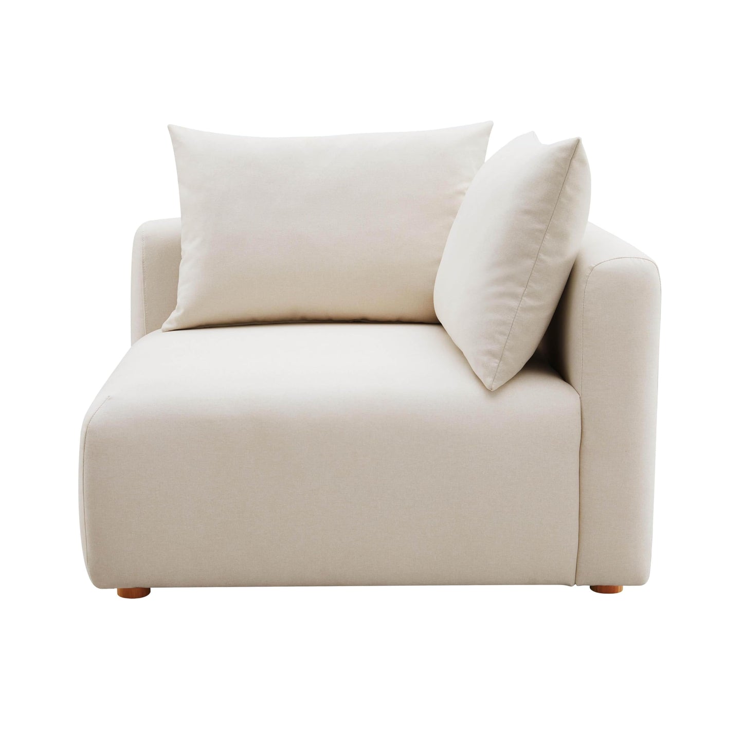Tov Furniture Hangover Cream Linen Modular Corner Chair