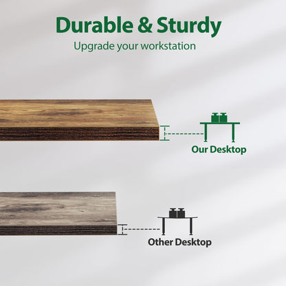 Agilestic Electric Standing Desk, 71 x 31.5 Inches Height Adjustable Desk, Sit Stand up for Work Office Home, Ergonomic Rising Computer Table with Memory Preset, Rustic Brown