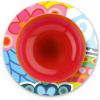 French Bull 8" Pasta Bowl - Melamine Dinnerware (Pink Ombre)