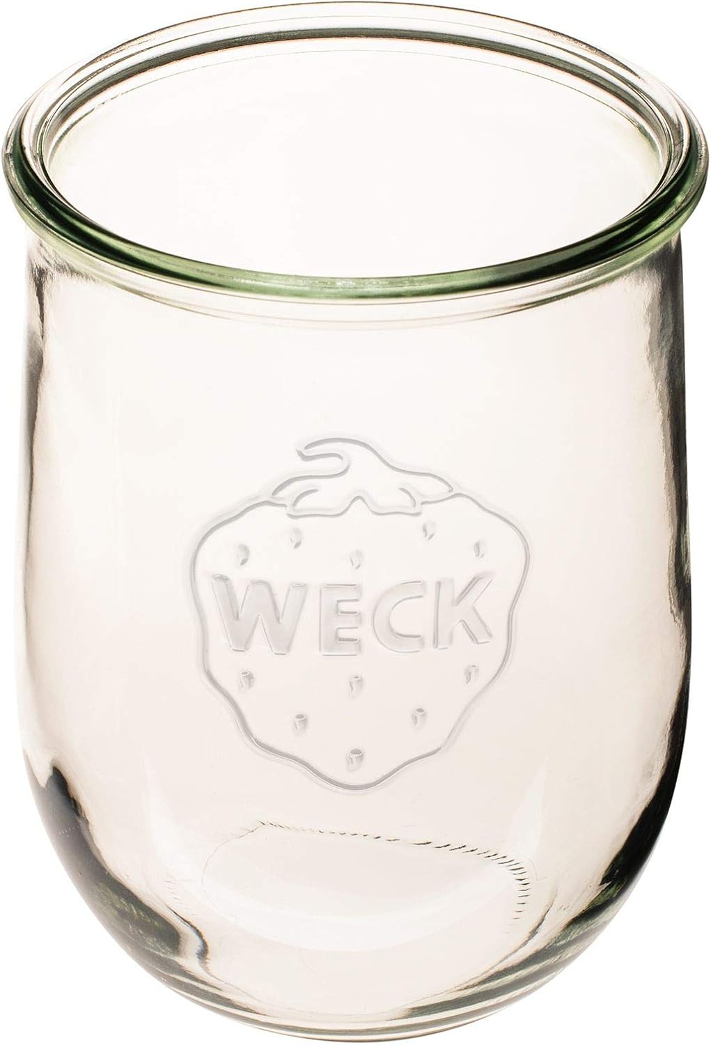 Weck Tulip Jar, 1 Liter Sour Dough Starter Jar with Glass Lid, Rubber Seal, and Steel Clips