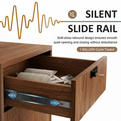 YTElantivo Reception Desk with Counter, Built with 1 Inch Thick Panels, Lockable Drawer, Adjustable Shelves & Reversible Design