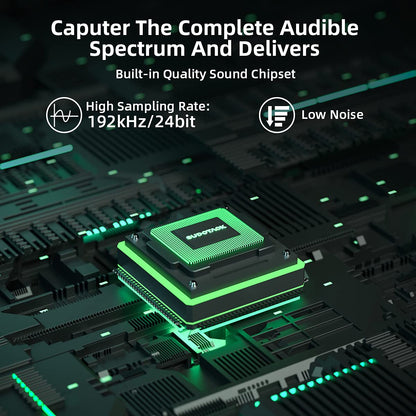 SUDOTACK USB Condenser Podcast Microphone for PC: Studio Microphone Kit with 192KHz/24bit Professional Sound Chipset Cardioid for Recording, Streaming, Gaming, Voice-Over, YouTube, Twitch (ST-800)