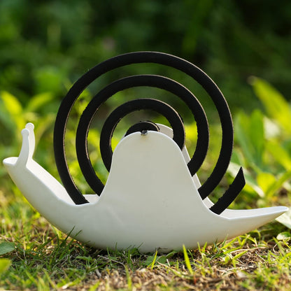 Snail Mosquito Coil Holder - Iron Metal Fireproof Incense Burner Bracket for Home Office Bedroom Decor