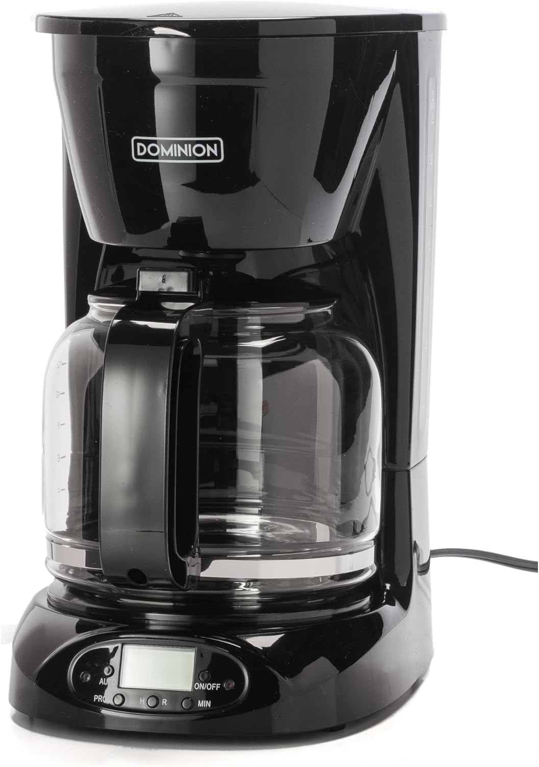Dominion 15-Cup Deluxe Digital Drip Coffee Maker, Programmable, Auto Keep Warm, Anti-Drip, Black