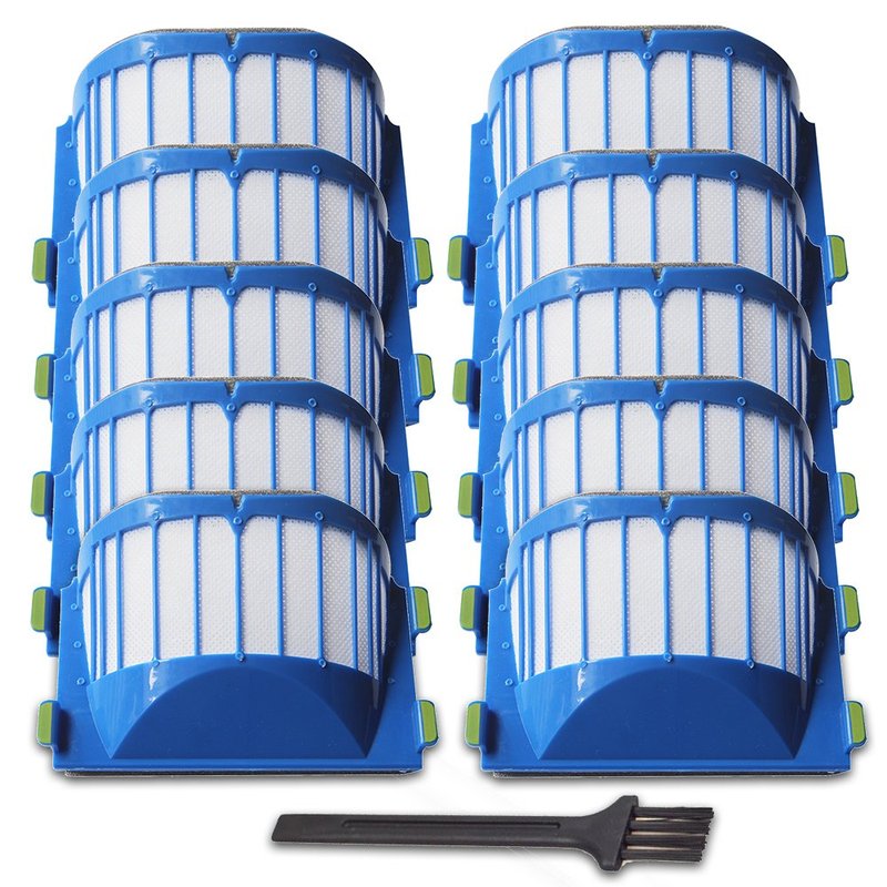 YOKYON Replacement Parts 10 Aero Vac Filters Kit for iRobot Roomba 500 600 Series 536 550 551 614 620 630 645 650 655 660 665 670 671 675 677 680 685 690 692 694 695 Vacuum Cleaner Accessory