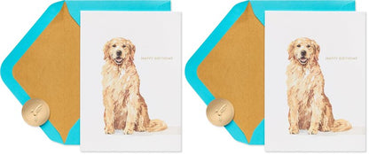 Papyrus Dog Birthday Card (Celebrate and Enjoy) (Pack of 2)