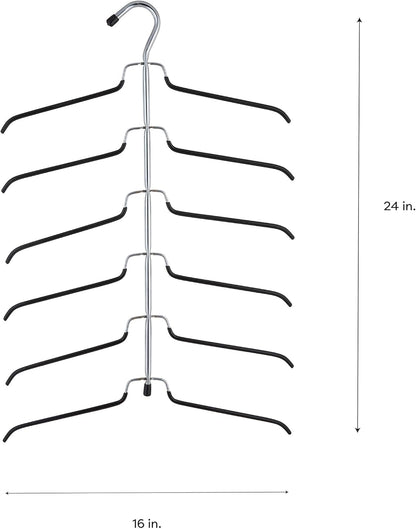 Organize It All 6 Tier Blouse Tree Hanger in Chrome