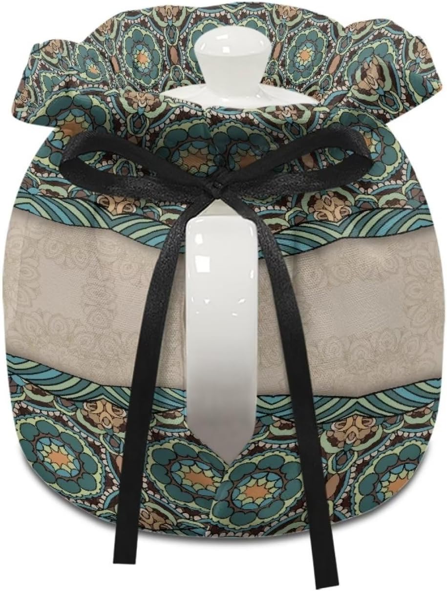 Boho Mandala Hummingbird Pattern Tea Cosy, Insulated Teapot Cover for Home Kitchen