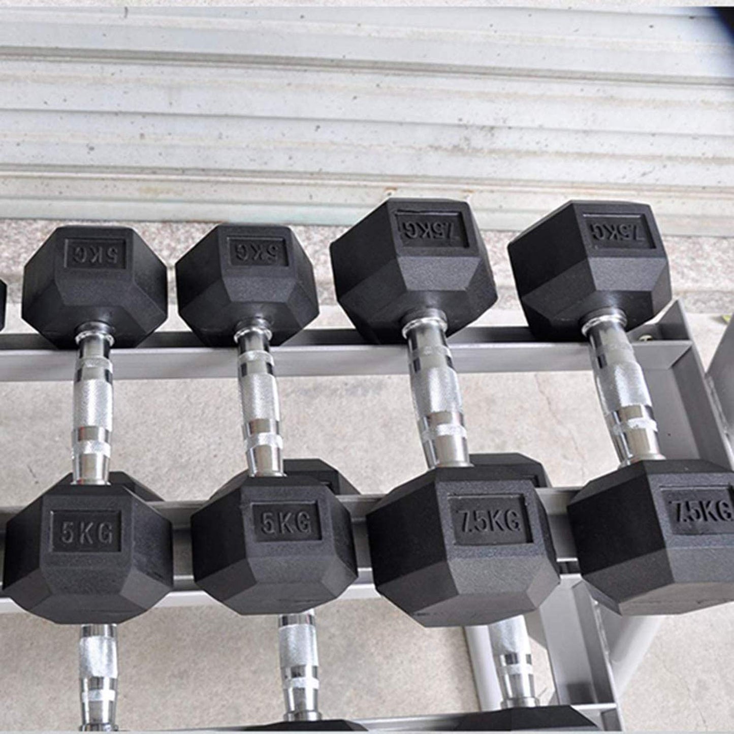 UMJIGF Dumbbell Rack/Home Commercial Fitness Equipment Storage Rack/Fixed Dumbbell Display Rack,Black,