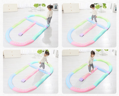 TDMYCS Balance Stepping Stones for Kids Home Amusement Park Kindergarten School Color Balance Beam Set-20 Piece Set Age 3-16